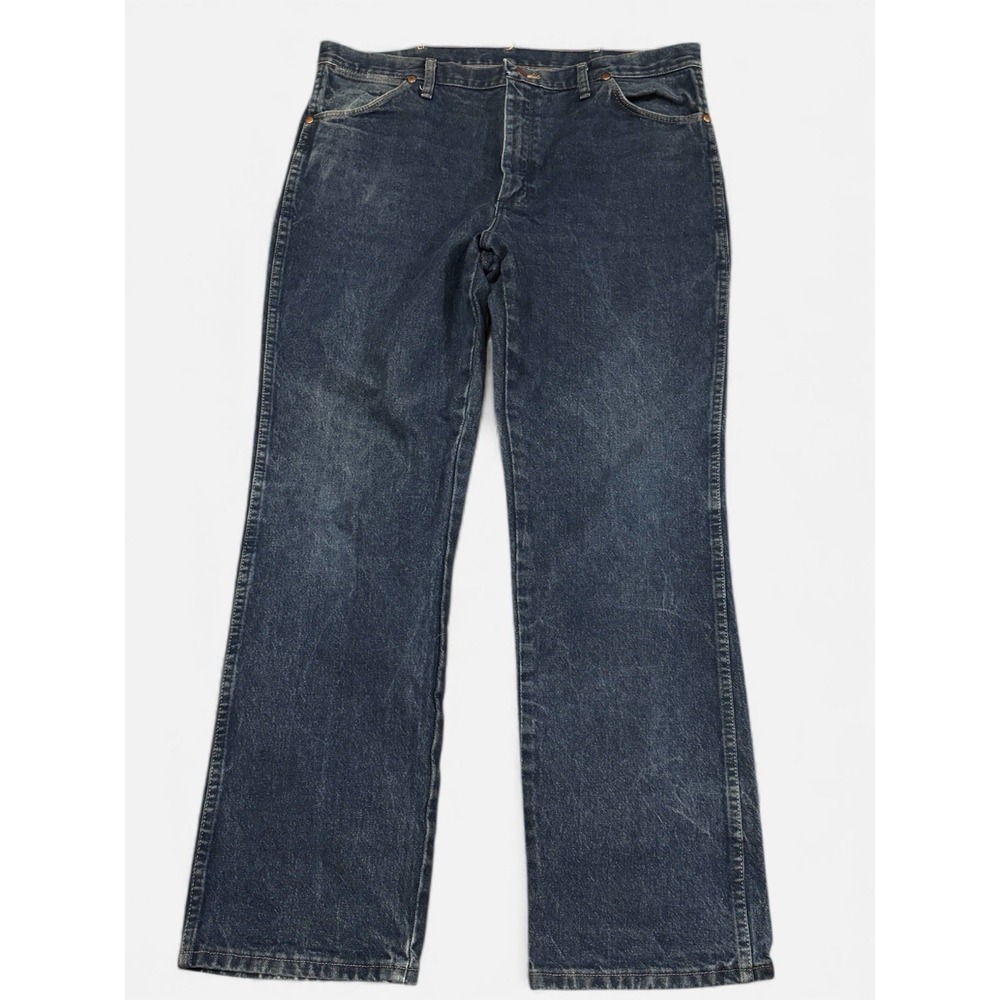 Wrangler 936PWD Jeans Mens 38x32 Dark Wash Straight‎ Leg Y2K Denim